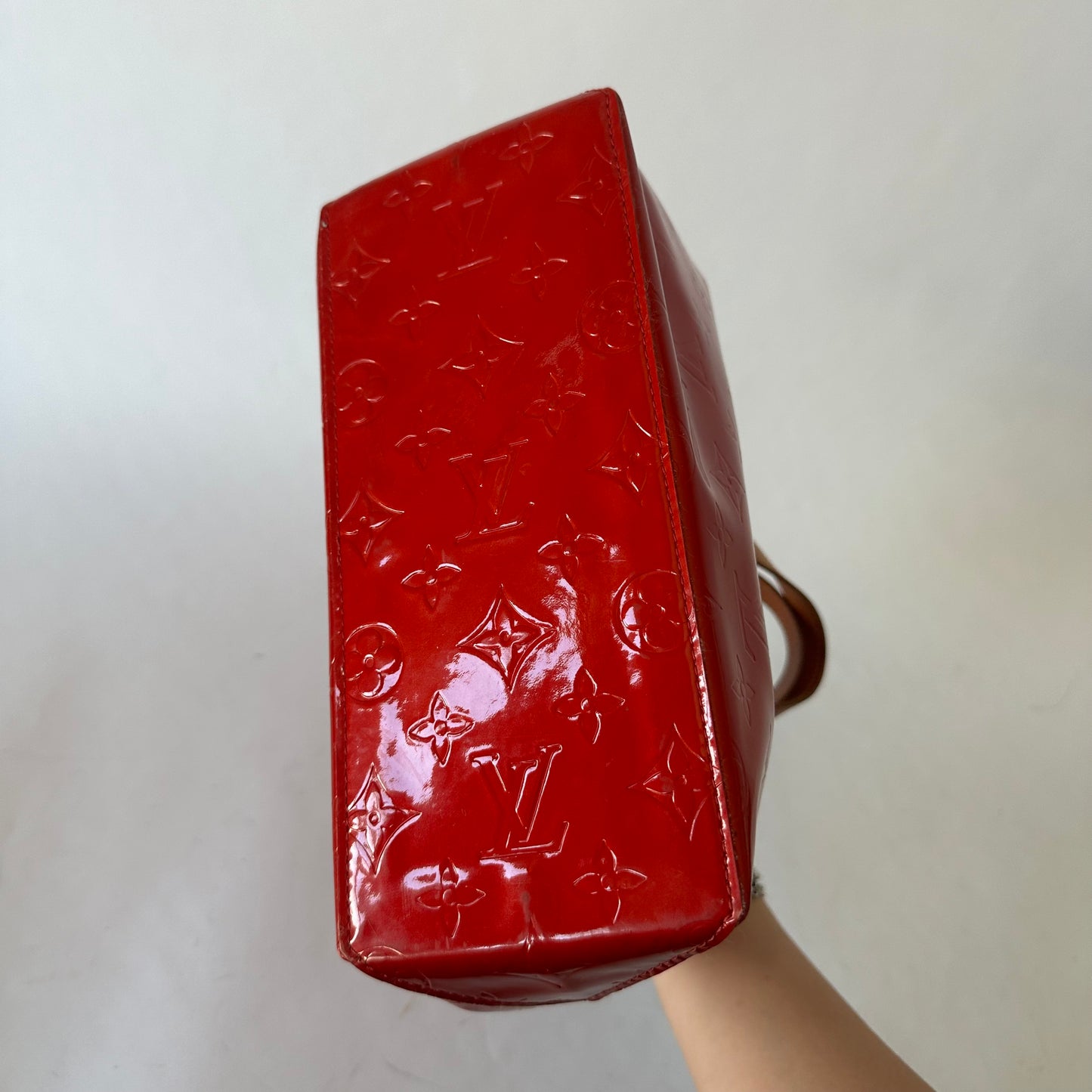 Louis Vuitton Red Vernis Reade PM Mini Handbag