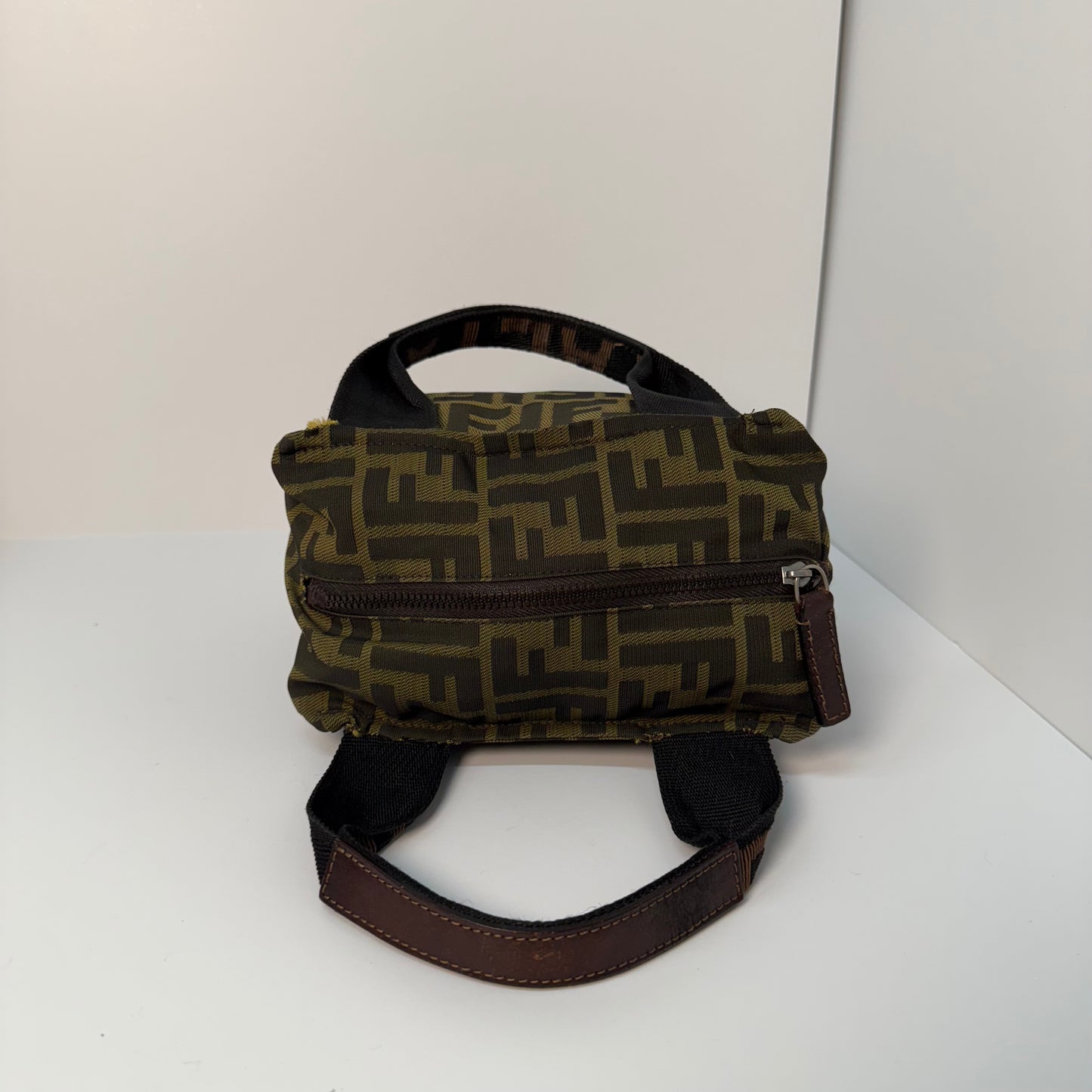 Fendi Zucca Monogram Mini Top Handle Tote Bag