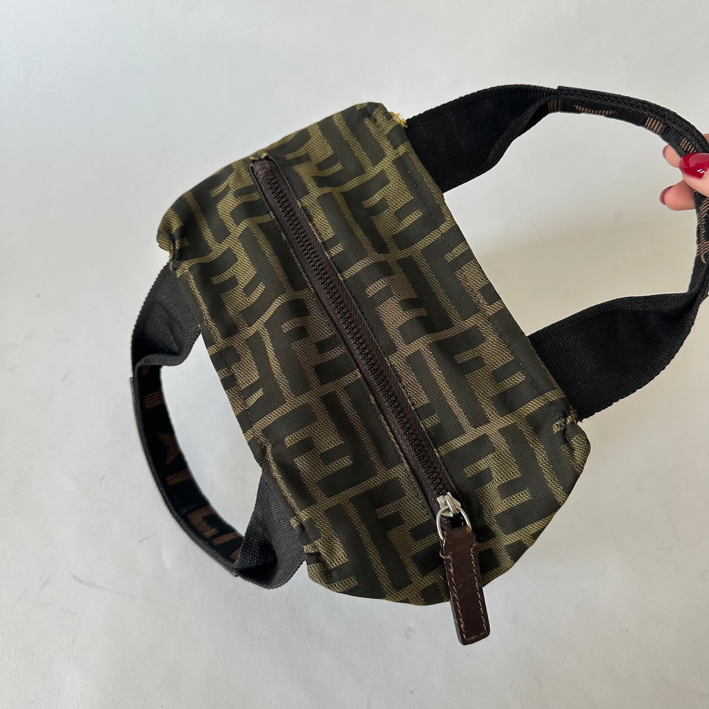 Fendi Brown Zucca Mini Tote Bag