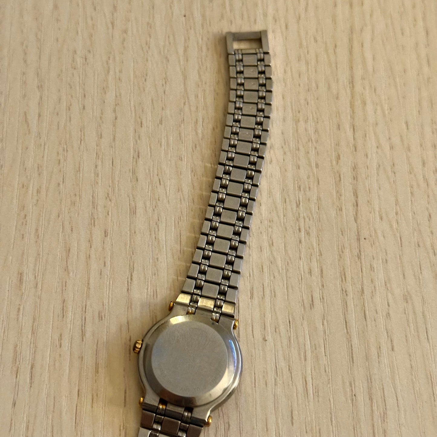 Gucci 26mm Dainty Two-Tone Gold Dial Date Watch