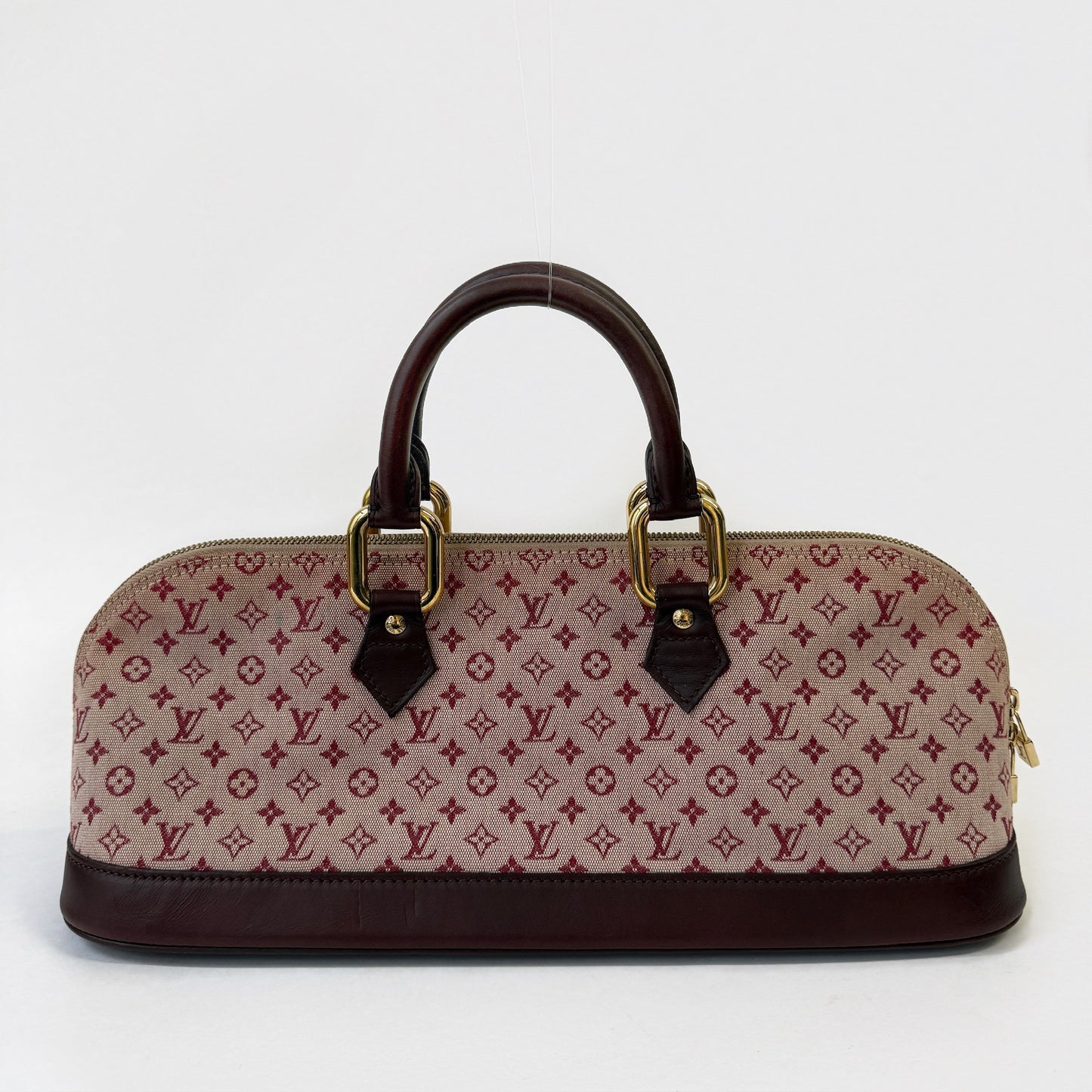 Louis Vuitton Red Monogram E/W Alma Minilin Monogram