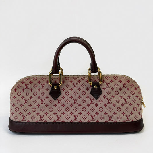 Louis Vuitton Red Monogram E/W Alma Minilin Monogram