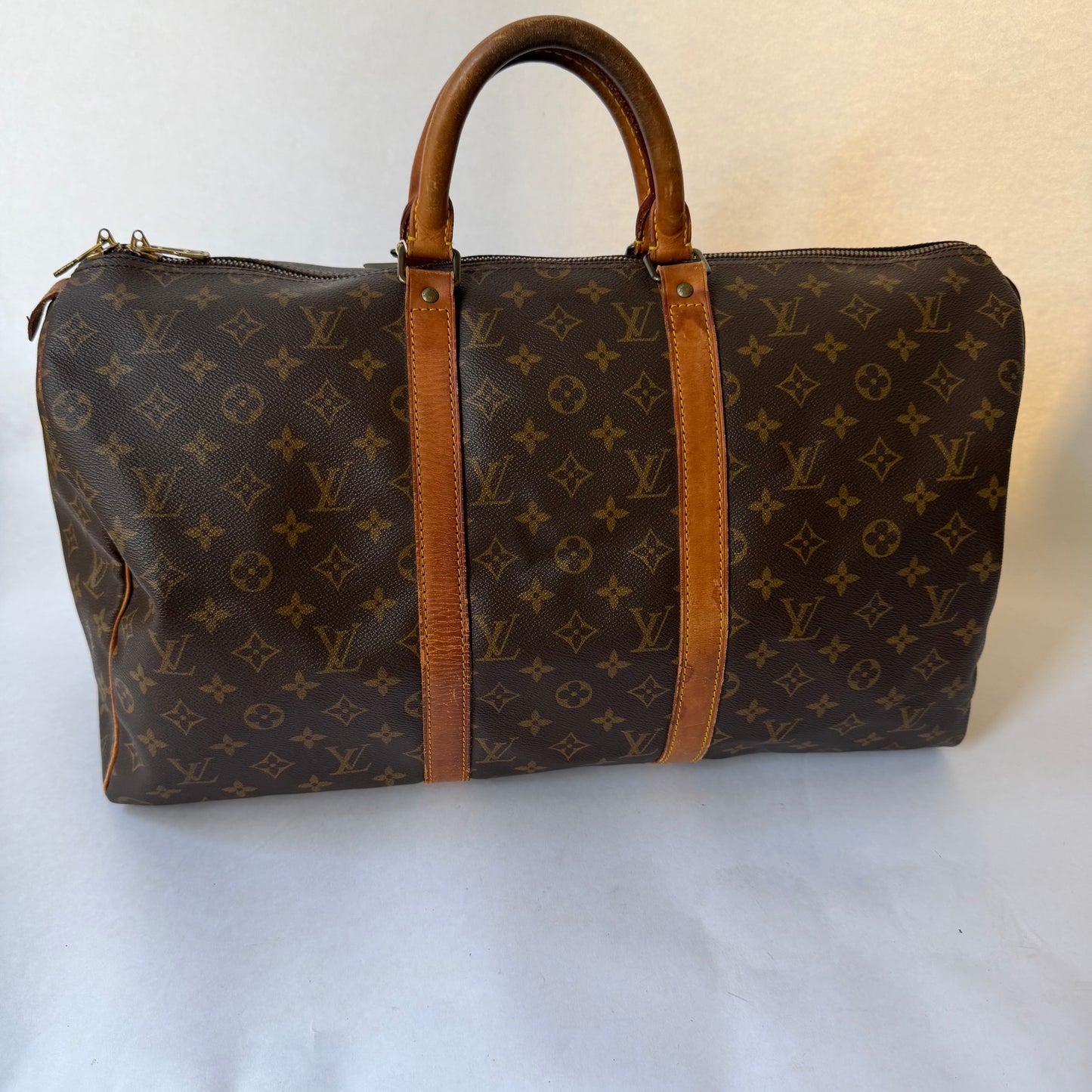 Louis Vuitton Brown Monogram Canvas Keepall 50