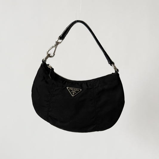 Prada Black Nylon Mini Pouch