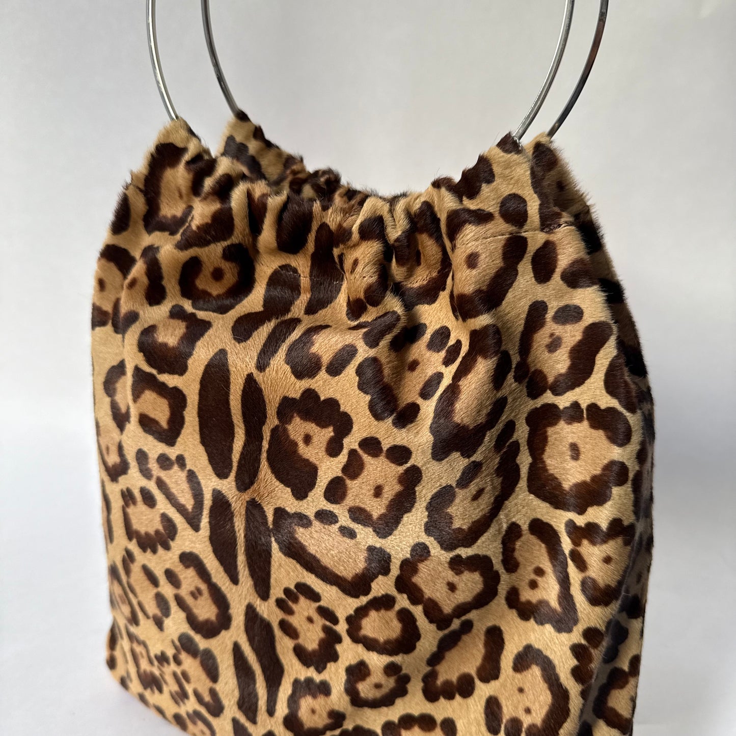 Fendi Brown Multicolored Ponyhair Tote Bag