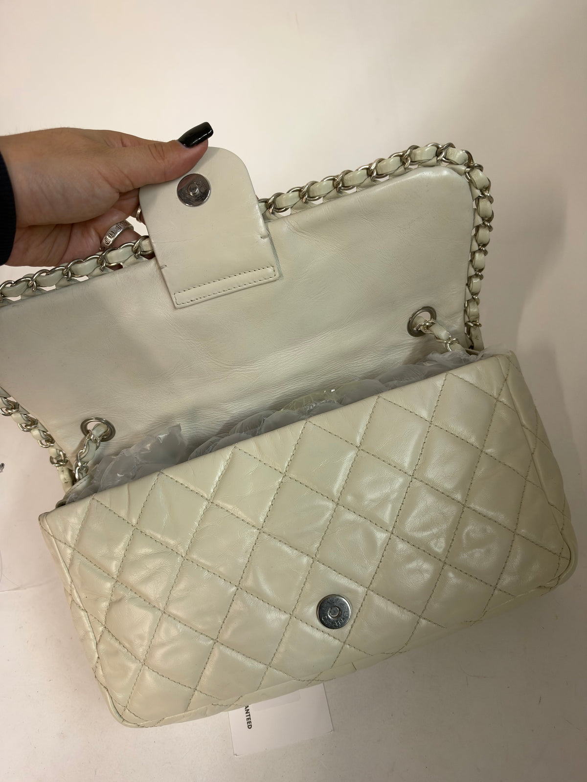 Chanel Ivory Chain Me Shoulder Flap