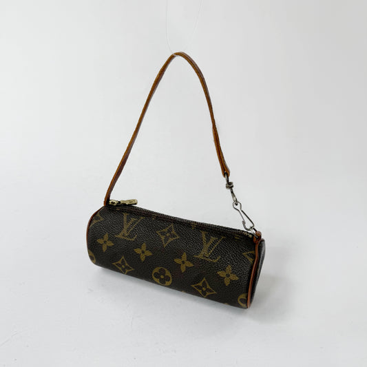 Louis Vuitton Brown Classic Monogram Mini Papillon Pochette