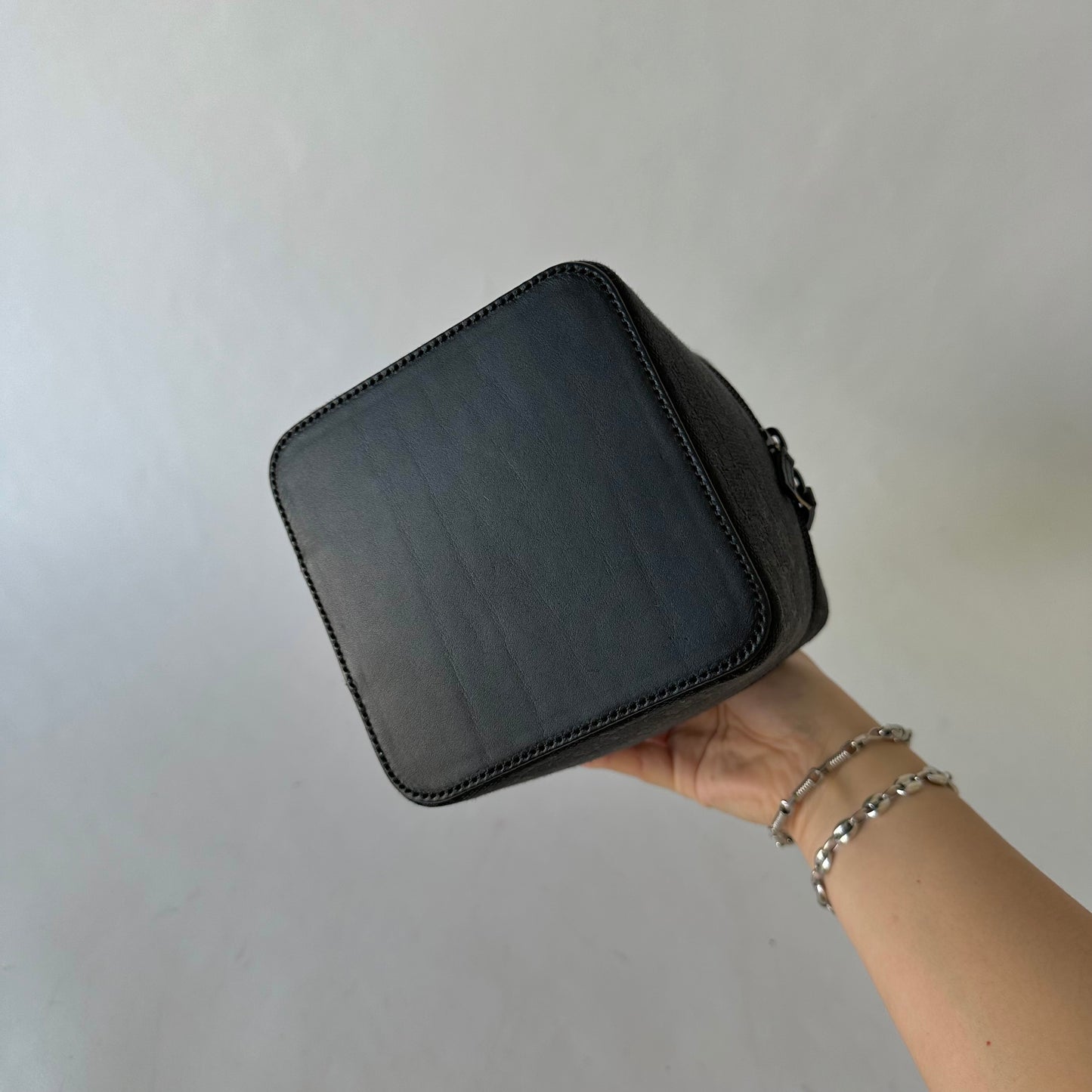 Gucci Black Monogram Box Vanity Bag