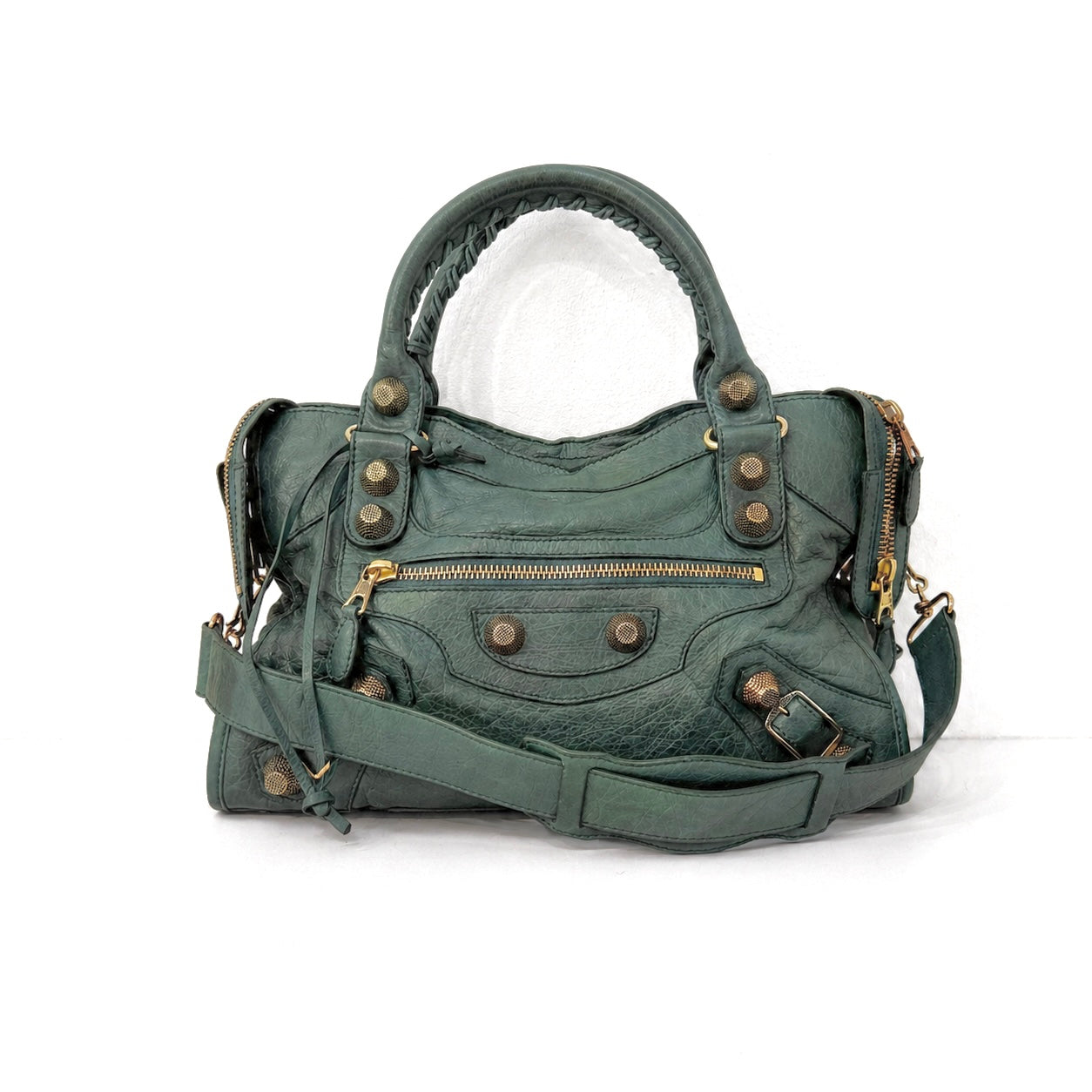 Balenciaga x Neiman Marcus Anniversary Blue Leather City Bag
