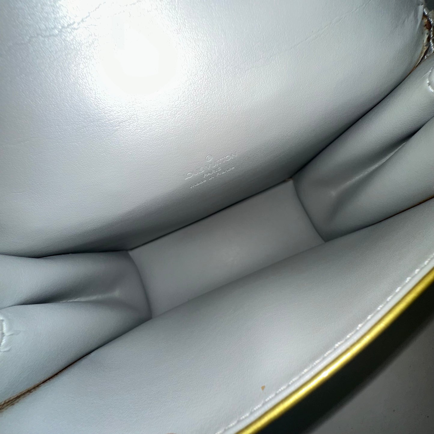 Louis Vuitton Green Vernis Patent Leather Monogram Spring St Top Handle Bag