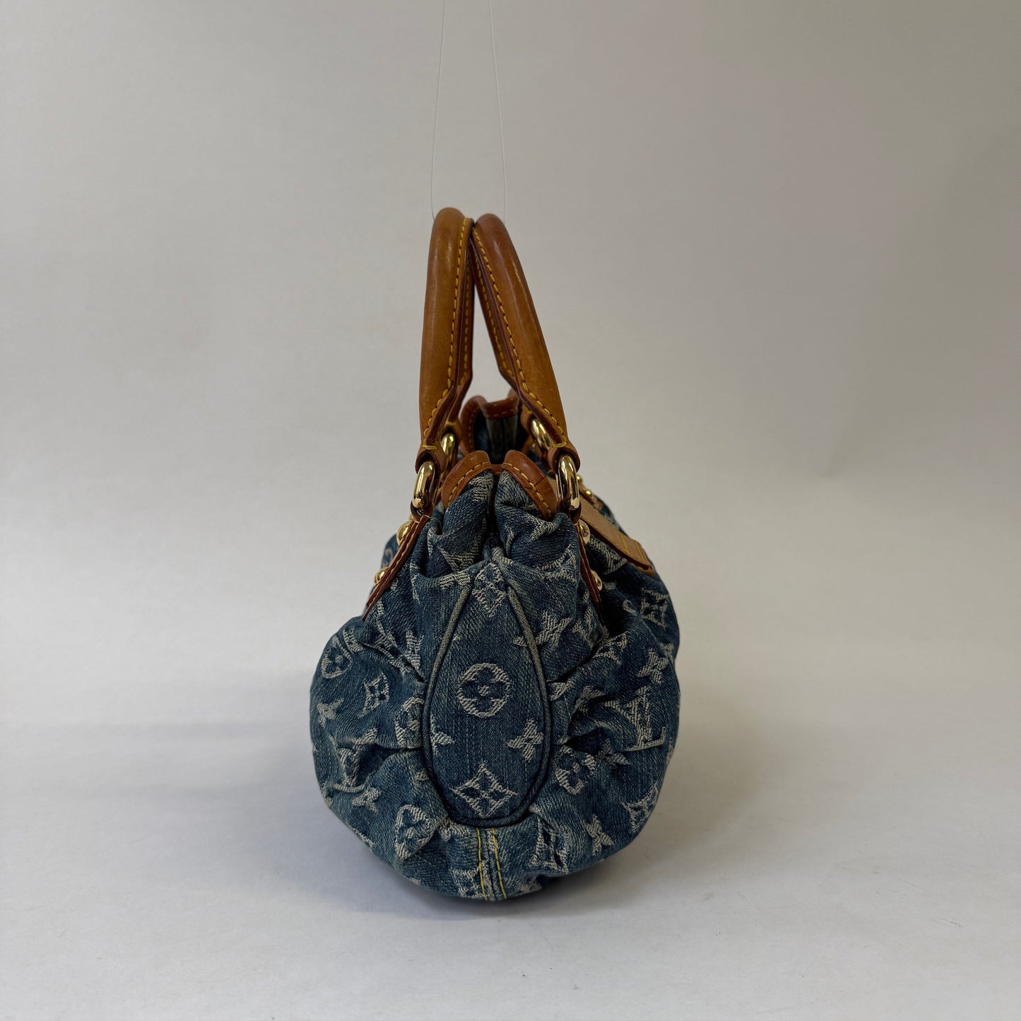 Louis Vuitton Denim Monogram Mini Pleaty Shoulder Bag
