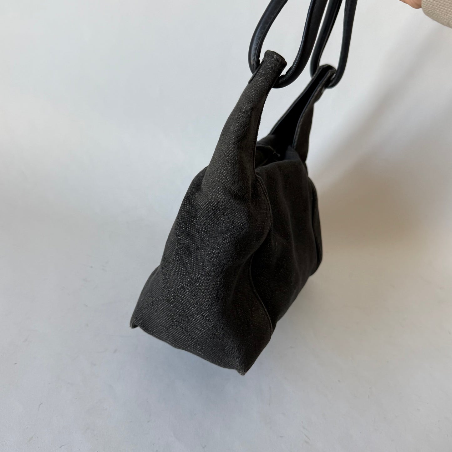 Gucci Black Monogram Shoulder Bag