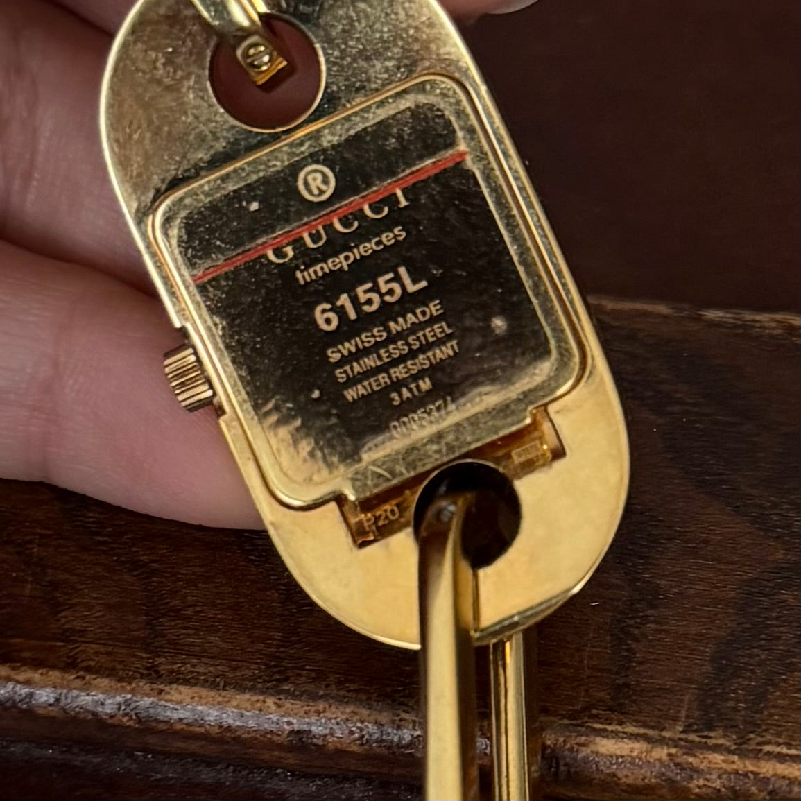 Gucci Gold Chunky White Dial Bracelet Watch