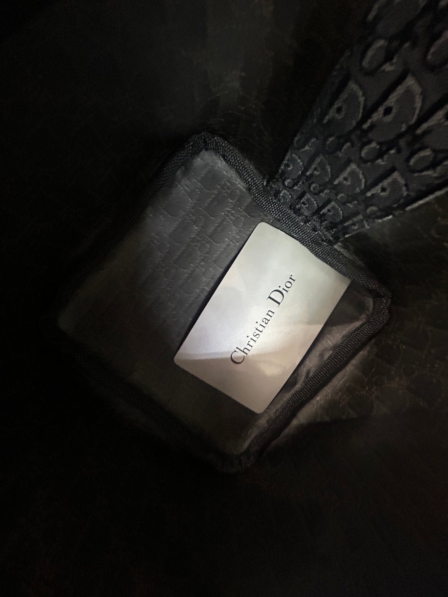 Christian Dior Black Trotter Monogram Vanity Bag