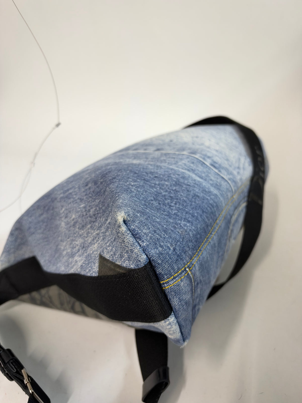 Christian Dior Galliano Era Denim Printed Crossbody Bag