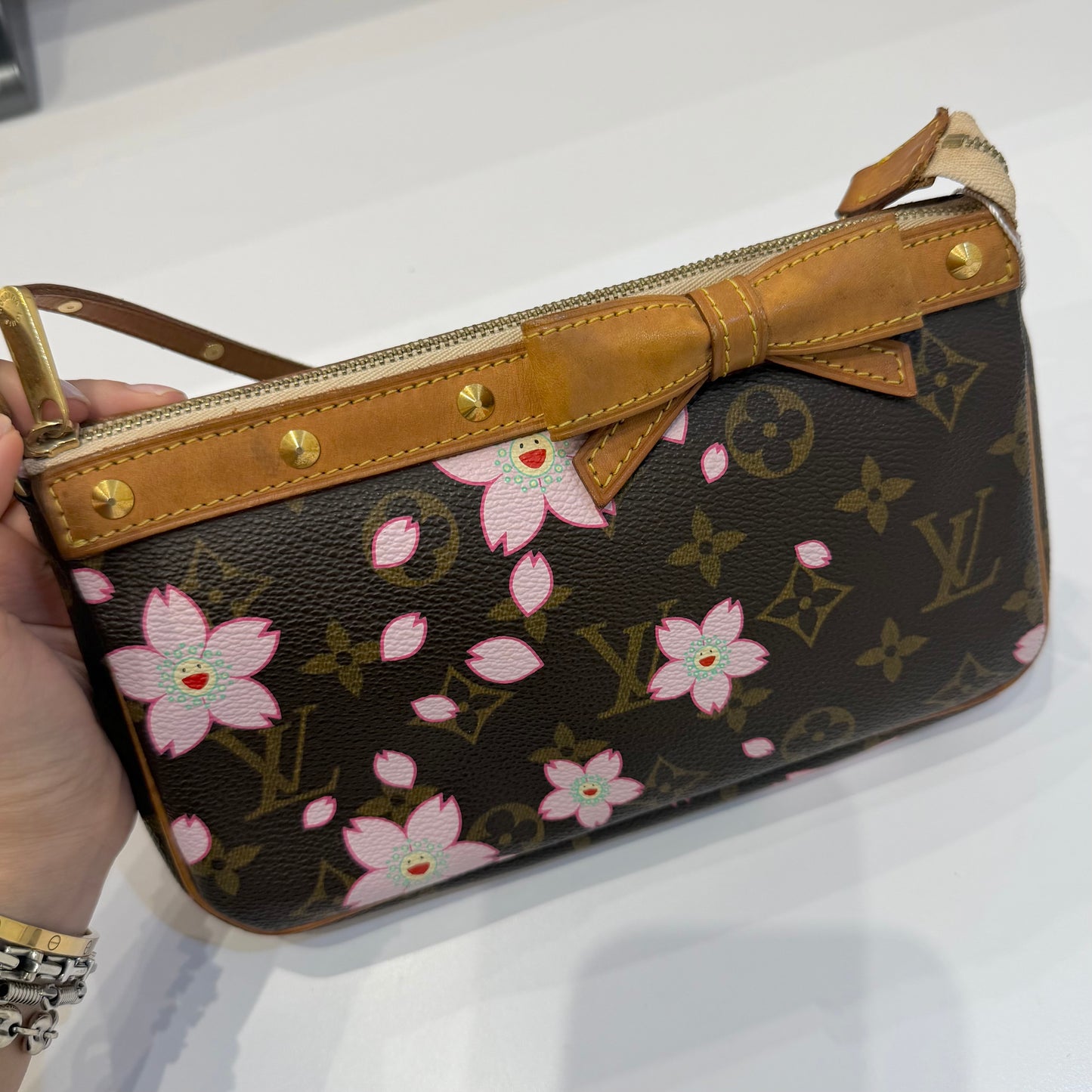Louis Vuitton x Murakami Cherry Blossom Brown Pochette