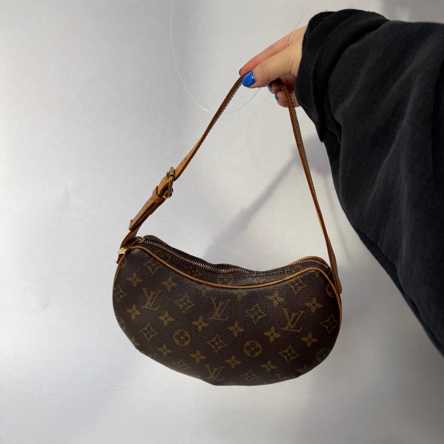 Louis Vuitton Brown Canvas Monogram Croissant PM Shoulder Bag