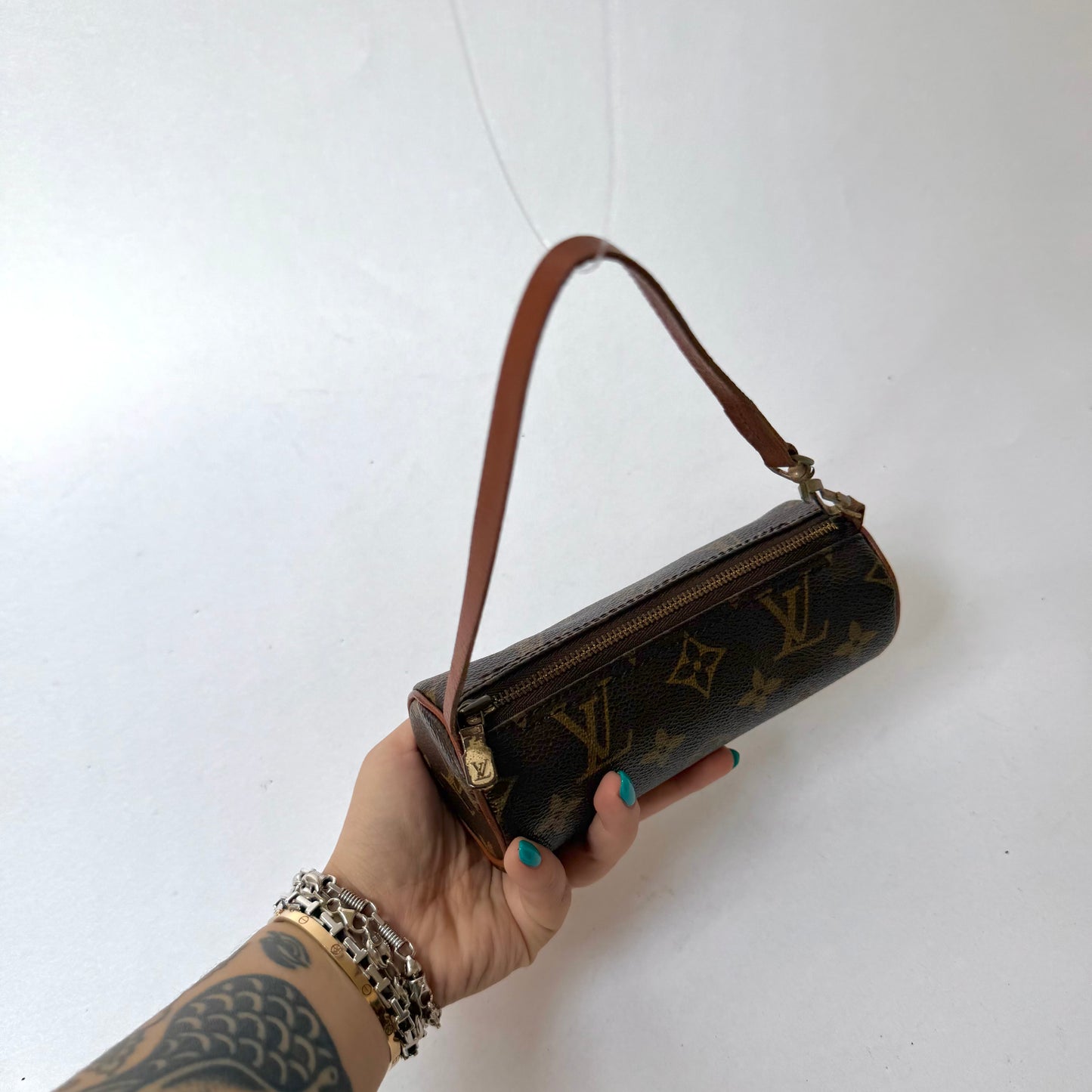 Louis Vuitton Brown Classic Monogram Mini Papillon Pochette