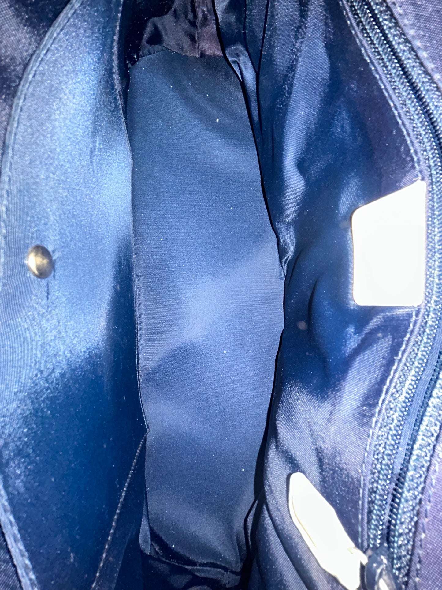 Christian Dior Navy Denim & Leather Cadillac Handbag