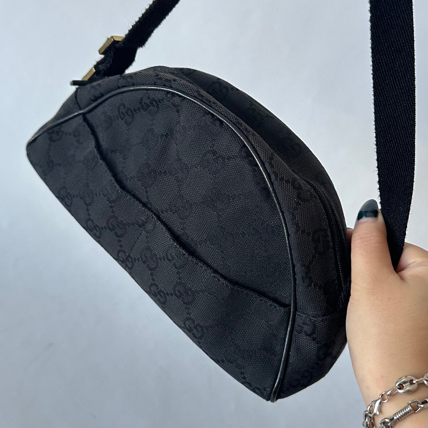 Gucci Black Canvas Mini Arch Bag