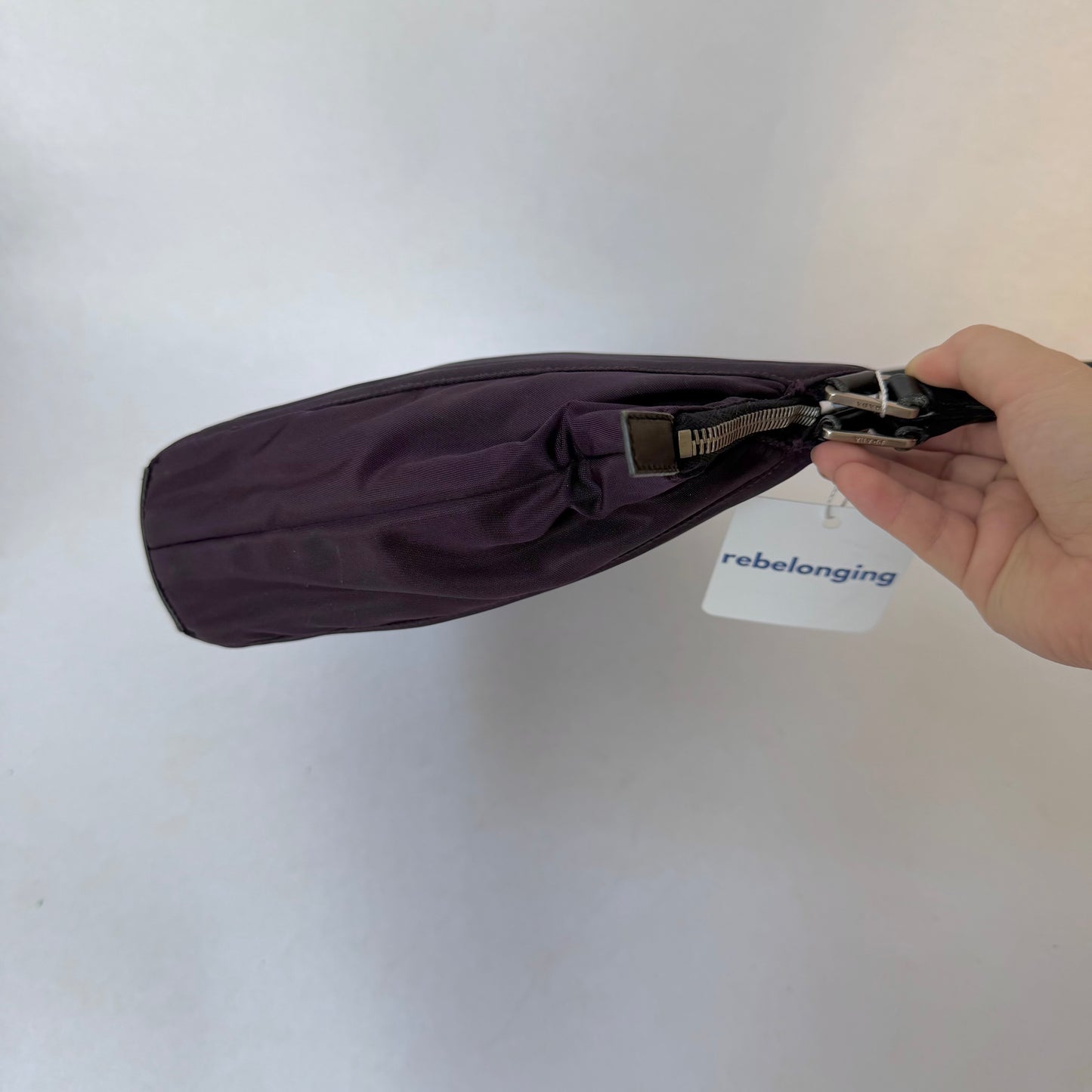 Prada Purple Nylon Shoulder Bag