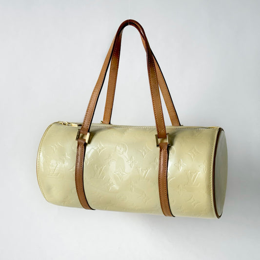 Louis Vuitton Yellow Vernis Monogram Bedford Barrel Bag