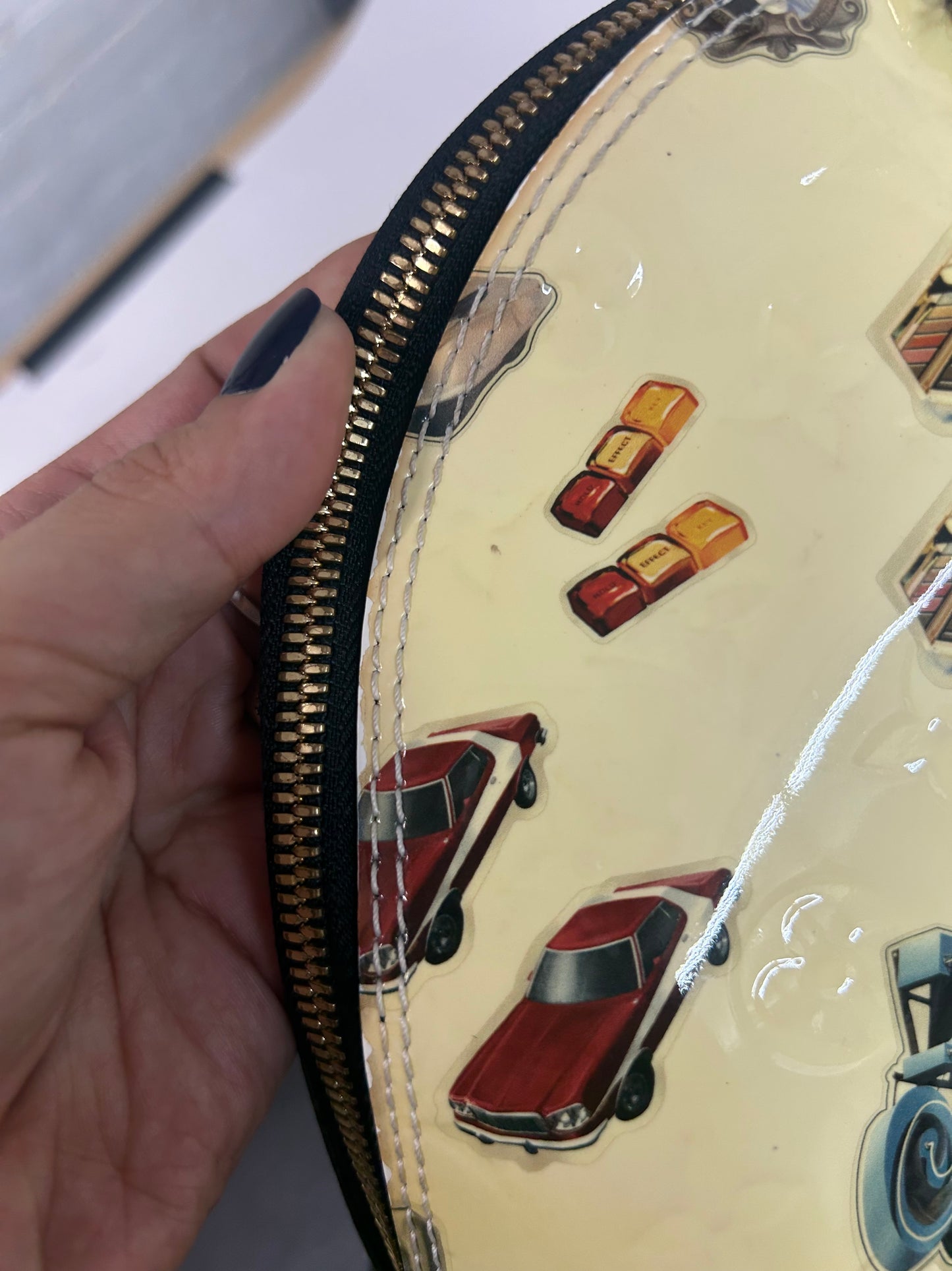 Louis Vuitton ‘Stickers’ Vernis Monogram Patent Leather Alma PM