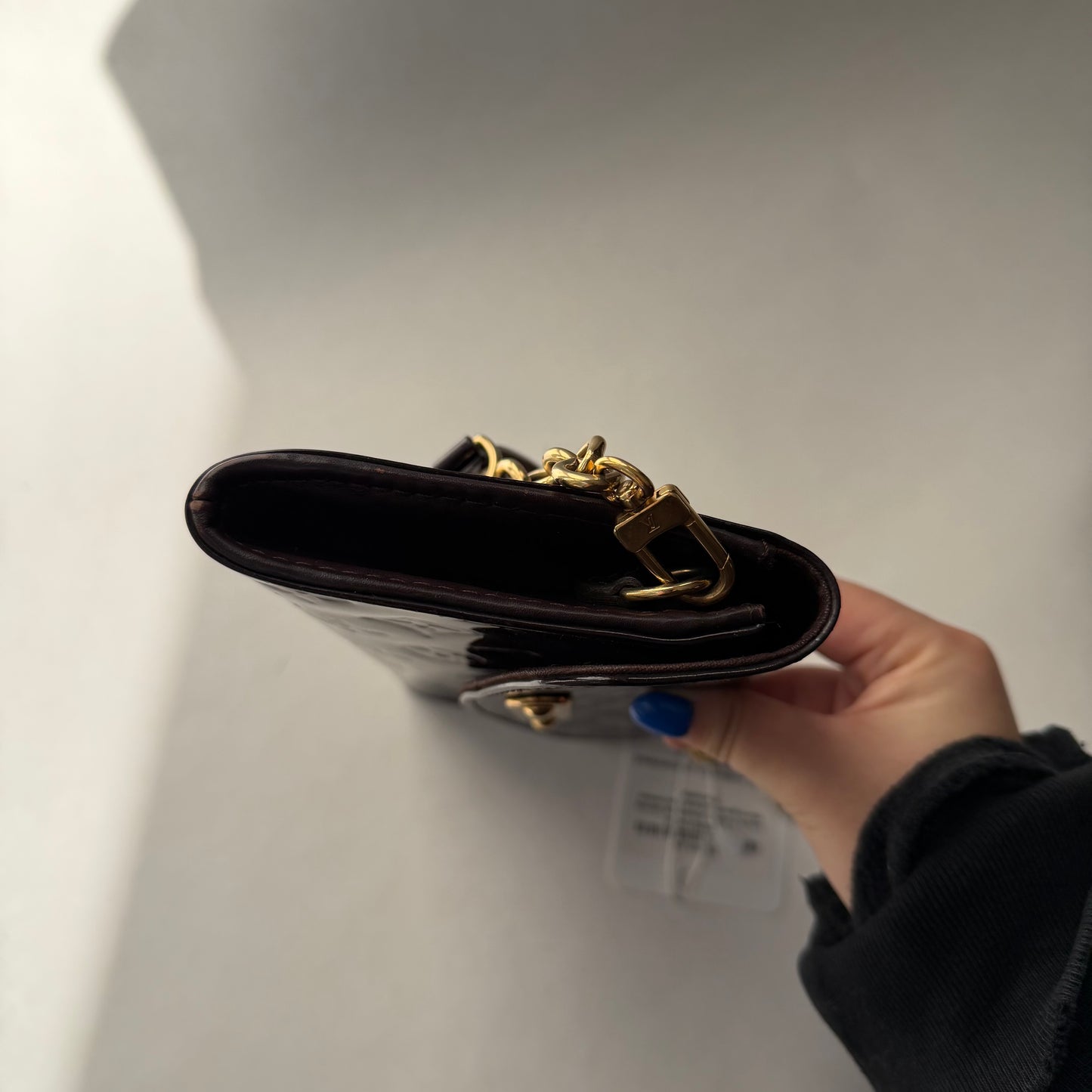 Louis Vuitton Amarante Vernis Monogram Sunset Boulevard Pochette