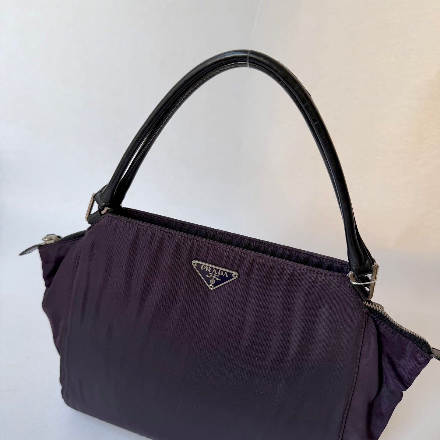 Prada Purple Nylon Shoulder Bag