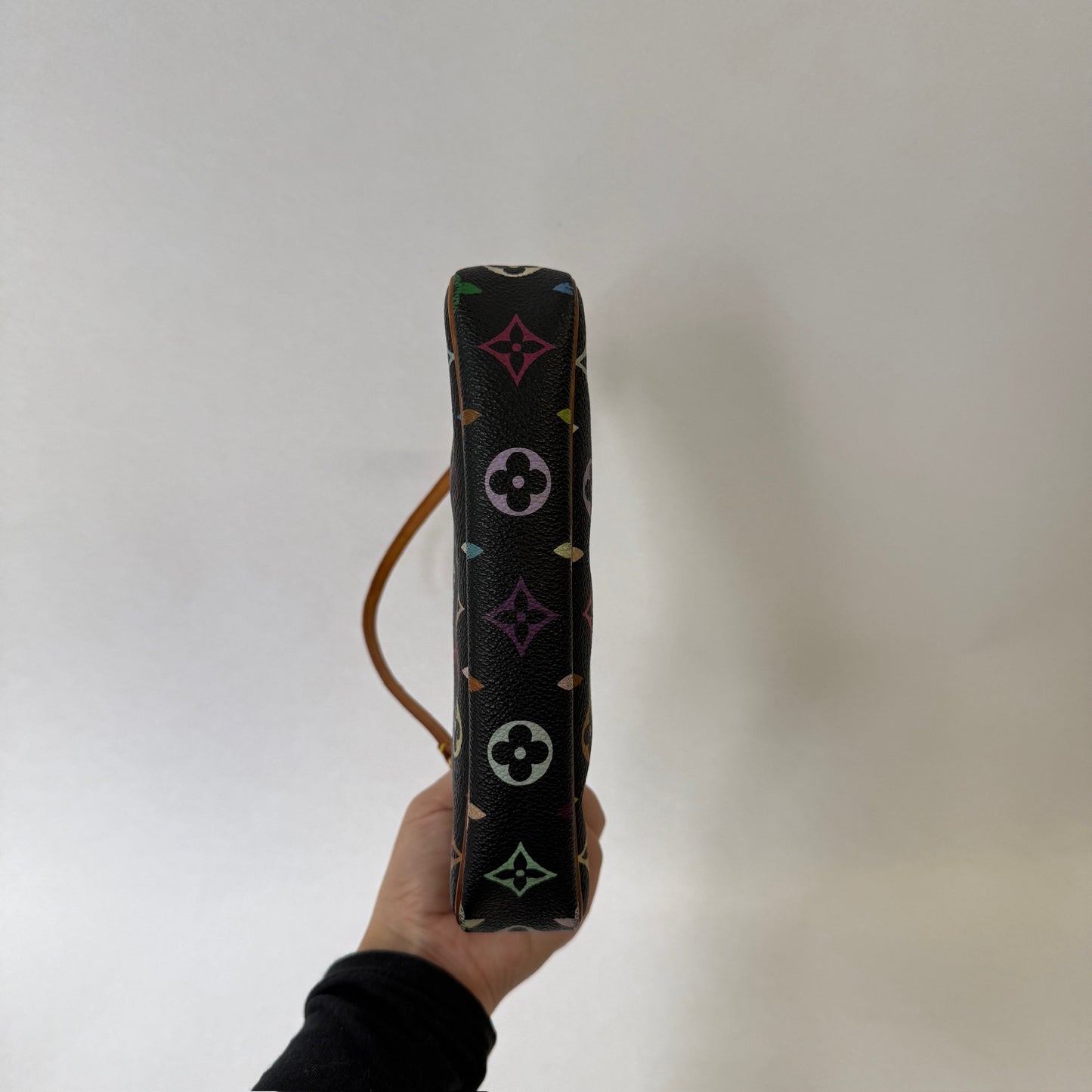 Louis Vuitton Black Multicolored Monogram Murakami Pochette