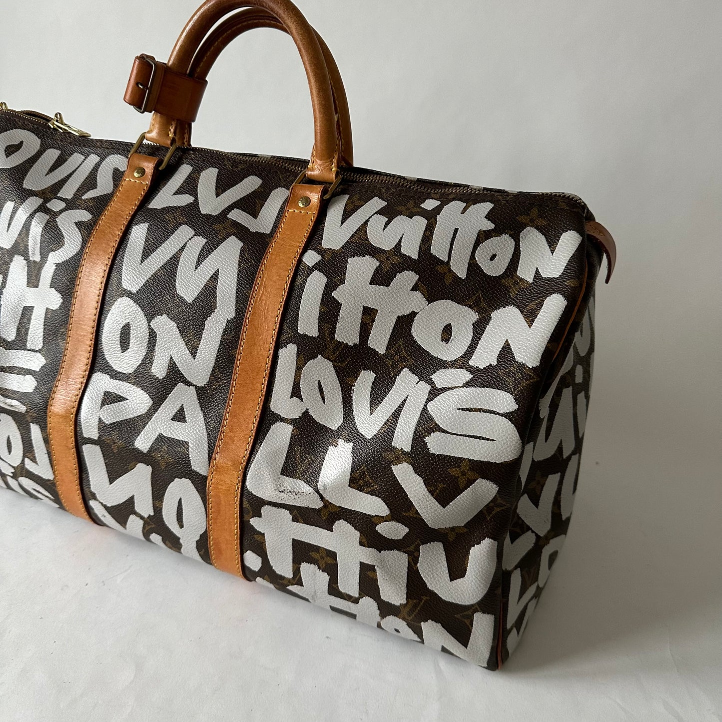 Louis Vuitton x Stephen Sprouse White Graffiti Collection Keepall 50