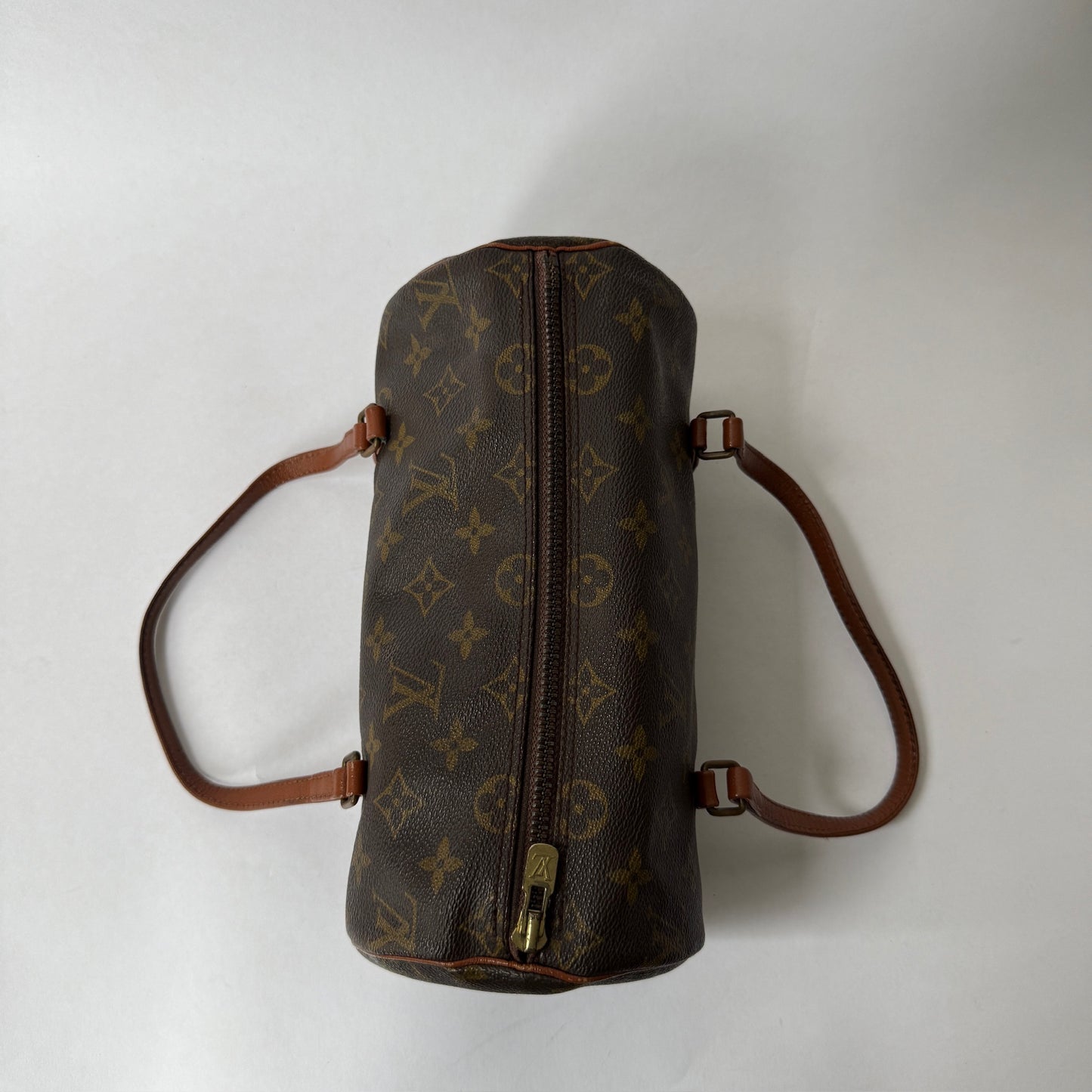 Louis Vuitton Brown Monogram Papillon 26 Barrel Bag