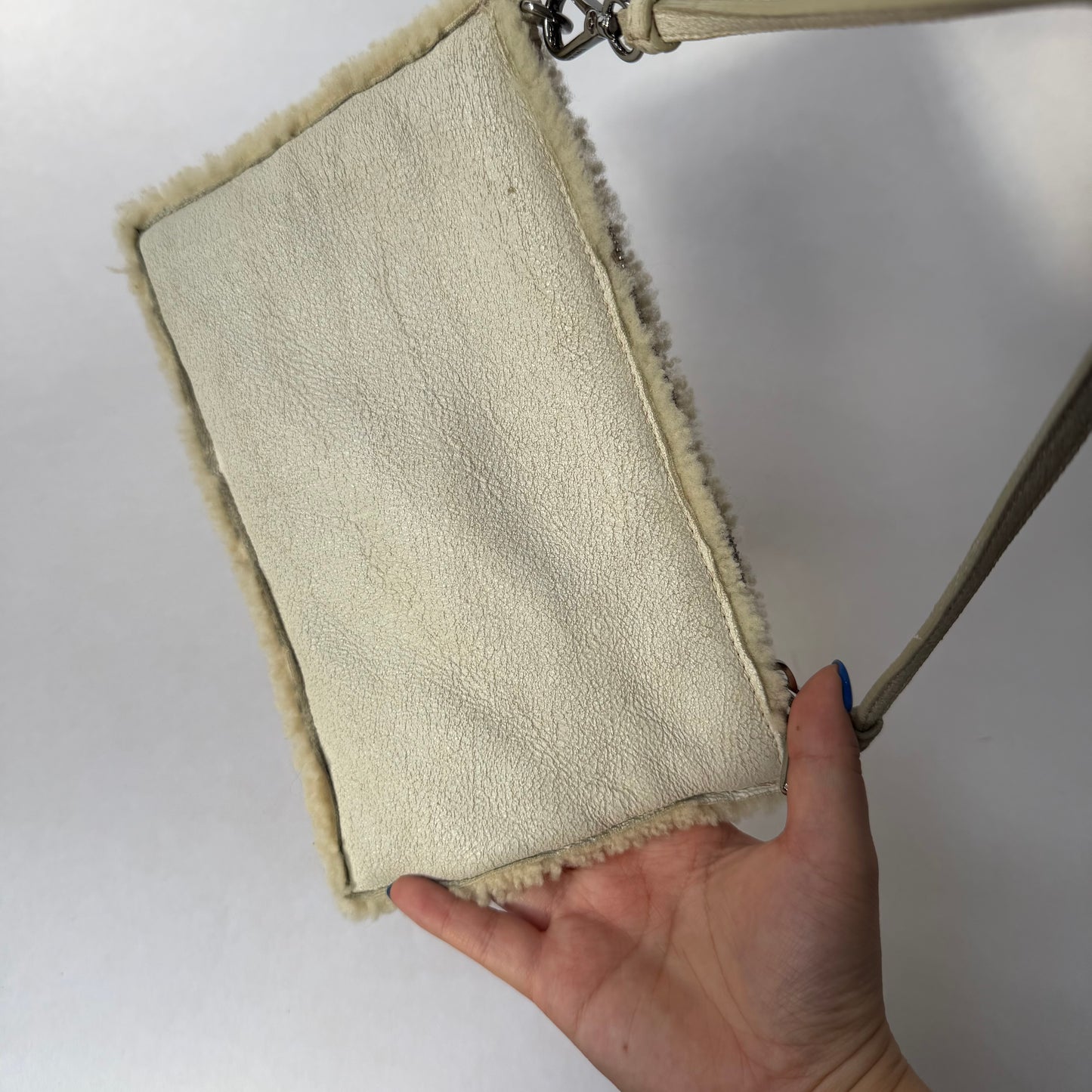 Prada Shearling Mini Pochette