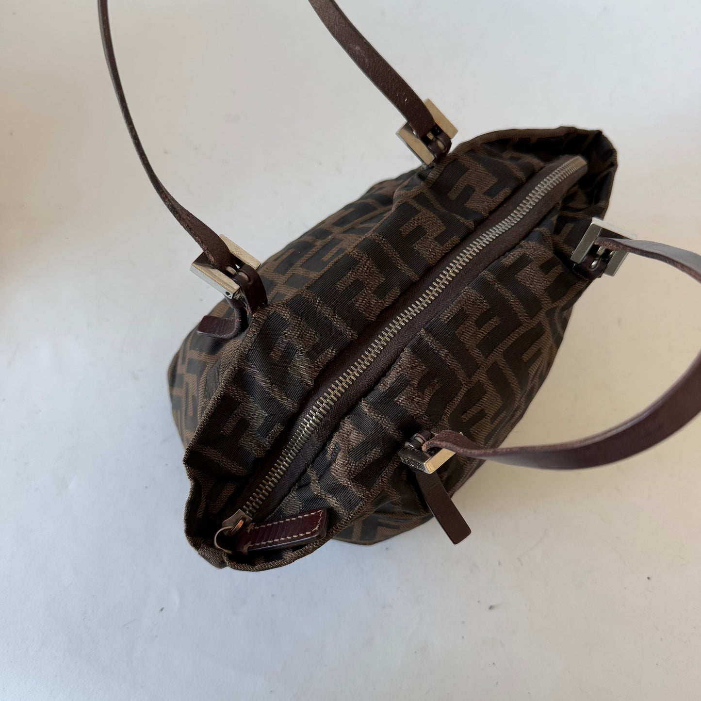 Fendi Brown Zucca Small Tote Bag