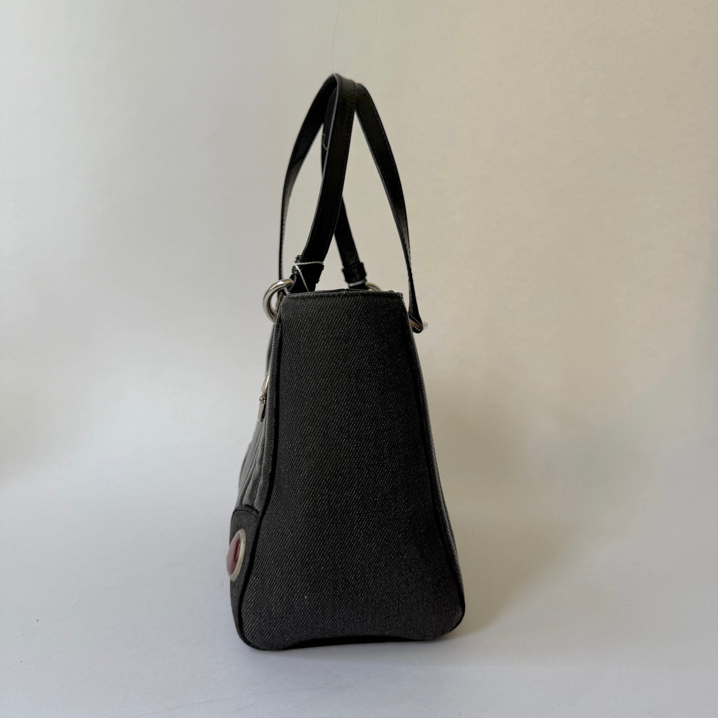 Christian Dior Cadillac Black Shoulder Leather Bag