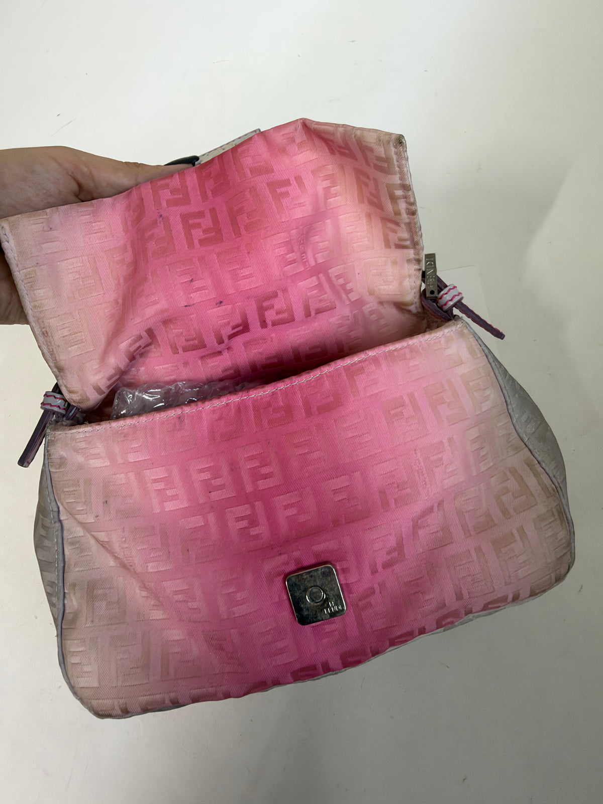 Fendi Ombre Pink Zucchino Mini Mama Baguette