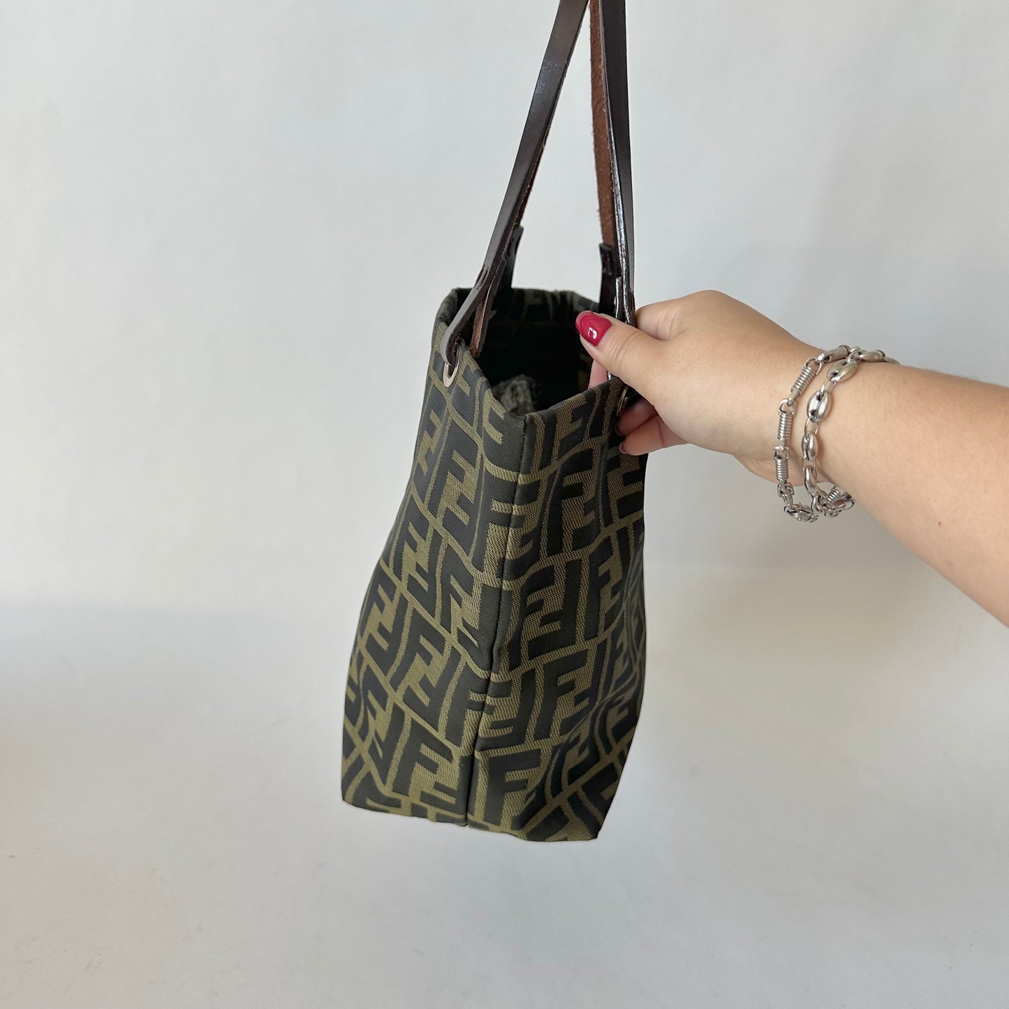 Fendi Brown Zucca Canvas Tote