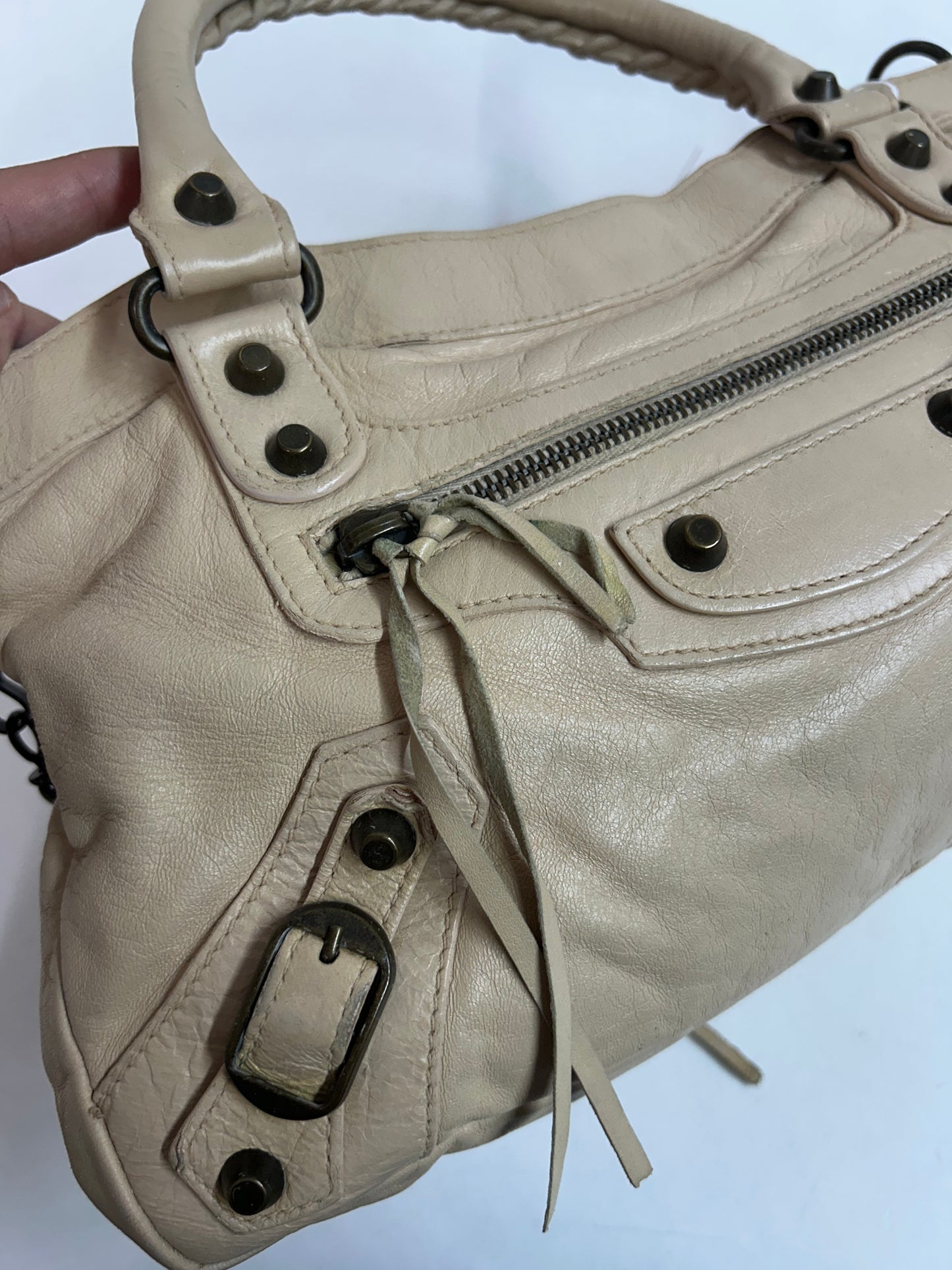 Balenciaga Cream First City Bag