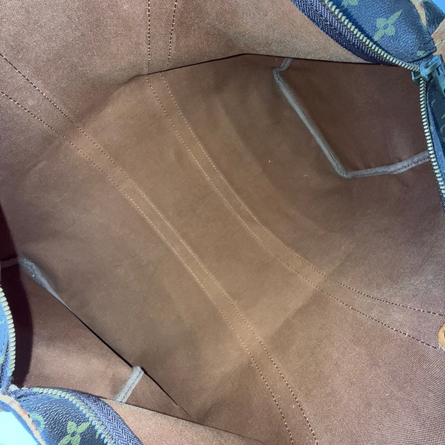 Louis Vuitton Brown Monogram Keepall 45 Duffle Bag