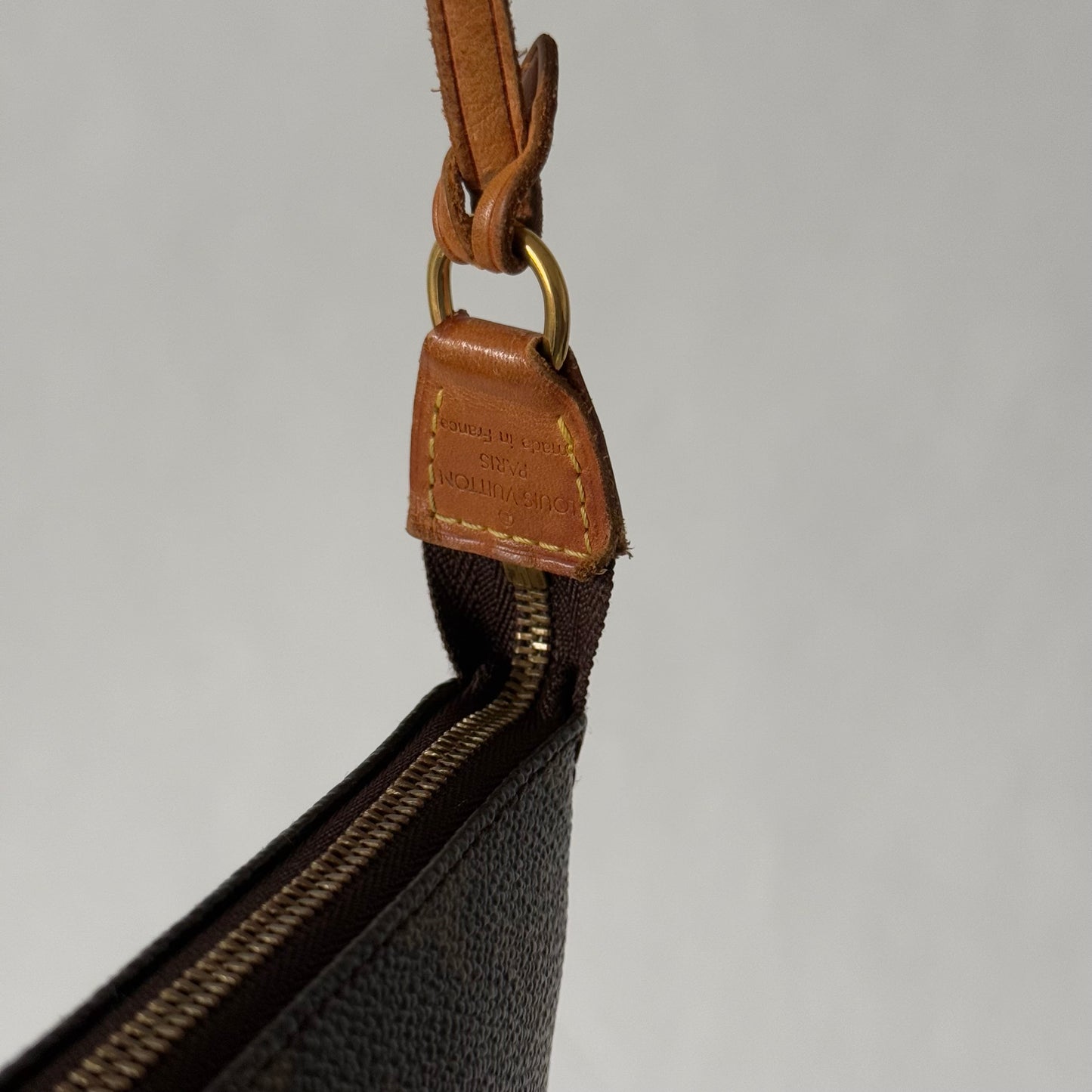 Louis Vuitton Brown Monogram Classic Pochette Accessories Shoulder Bag