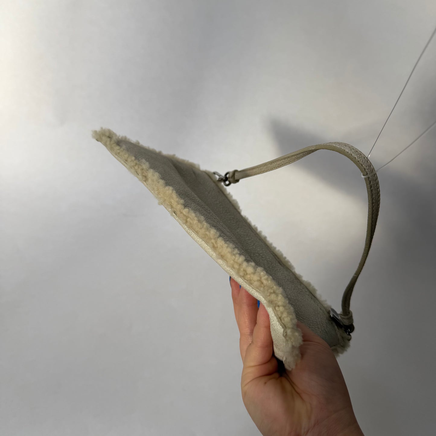 Prada Shearling Mini Pochette