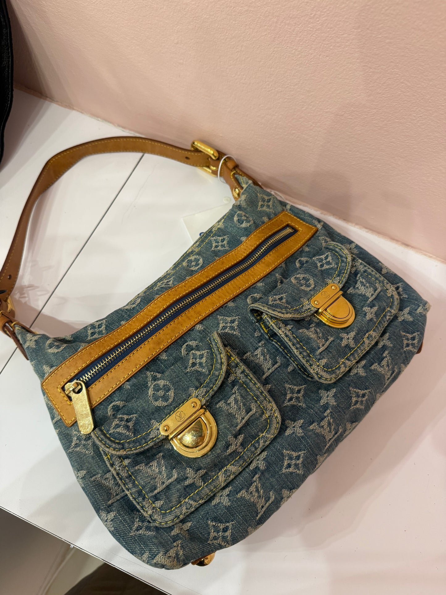 Louis Vuitton Denim Monogram Baggy PM