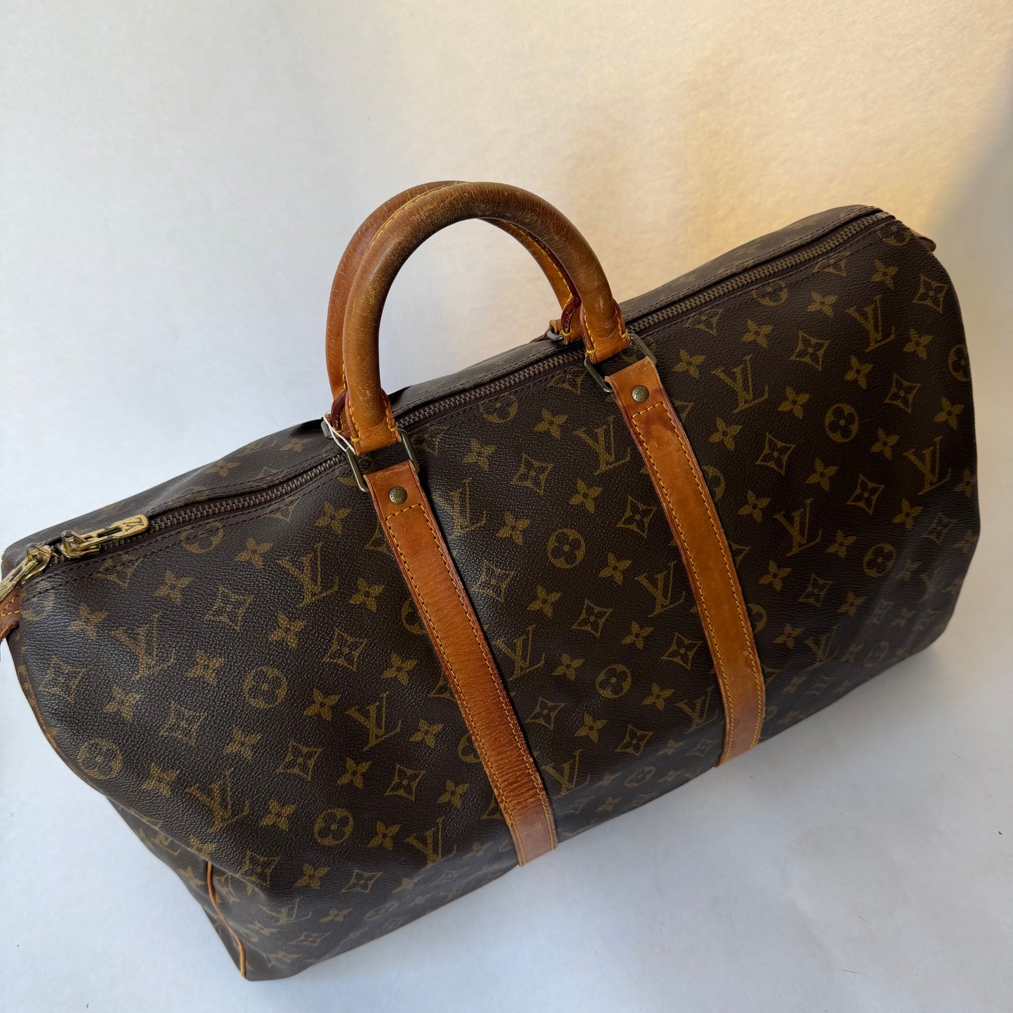 Louis Vuitton Brown Monogram Canvas Keepall 50