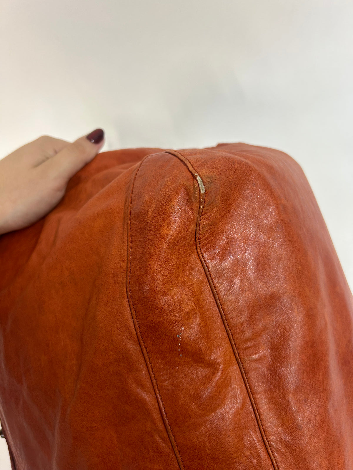 Balenciaga Orange Leather "Day" City Bag