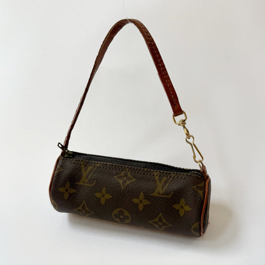 Louis Vuitton Brown Classic Monogram Mini Papillon Pochette