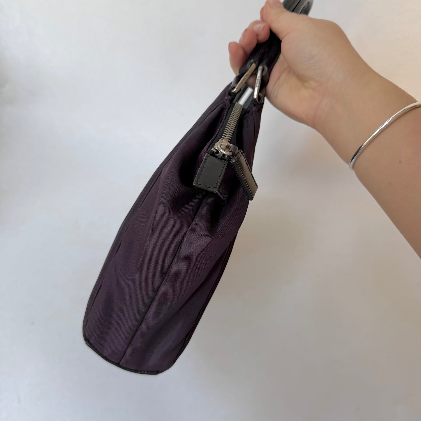 Prada Purple Nylon Shoulder Bag