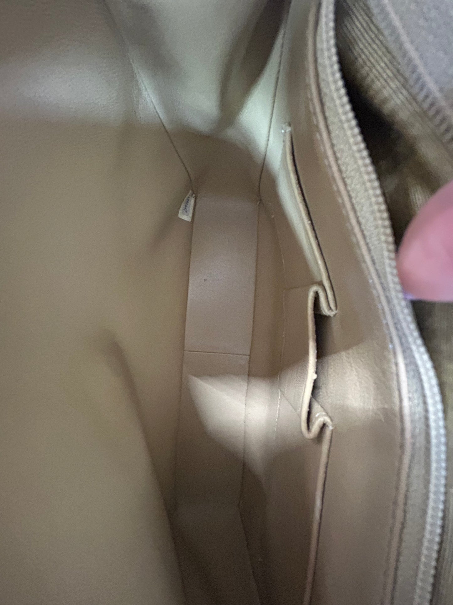 Chanel Beige Quilted Lambskin 24KGP Matelassé Flap