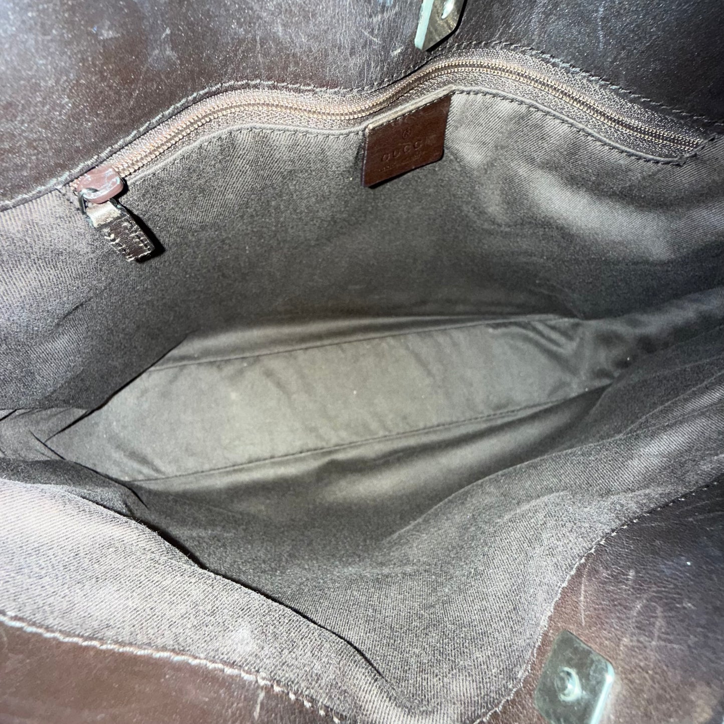 Gucci Brown GG Monogram Canvas Shoulder Bag