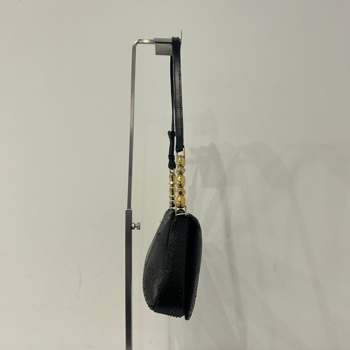Christian Dior Black Python Malice Shoulder Bag