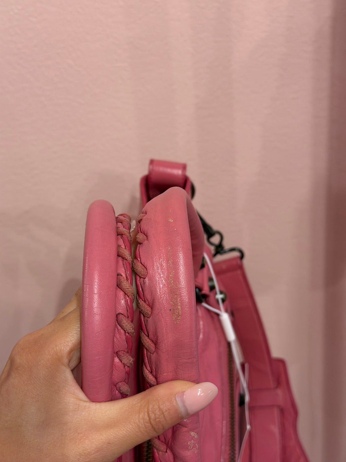 Balenciaga Pink First City Bag